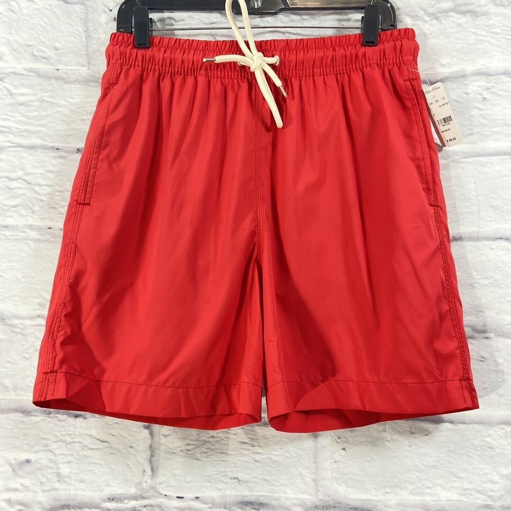 Brooks Brothers Swim Trunks Men's Medium Red Shorts New